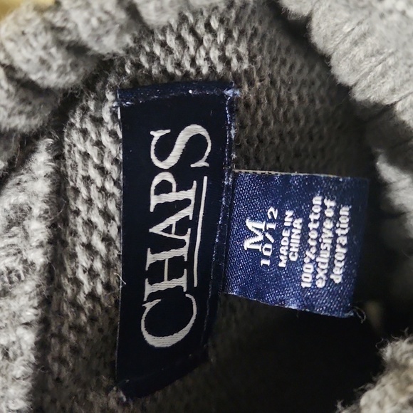 Boys SZ 10/12 CHAPS Quarter Zip Sweater - Picture 6 of 8